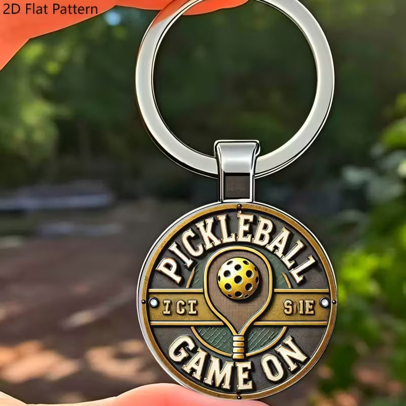 Swag - Keychain, Creative Pickleball Stainless Steel Keychain