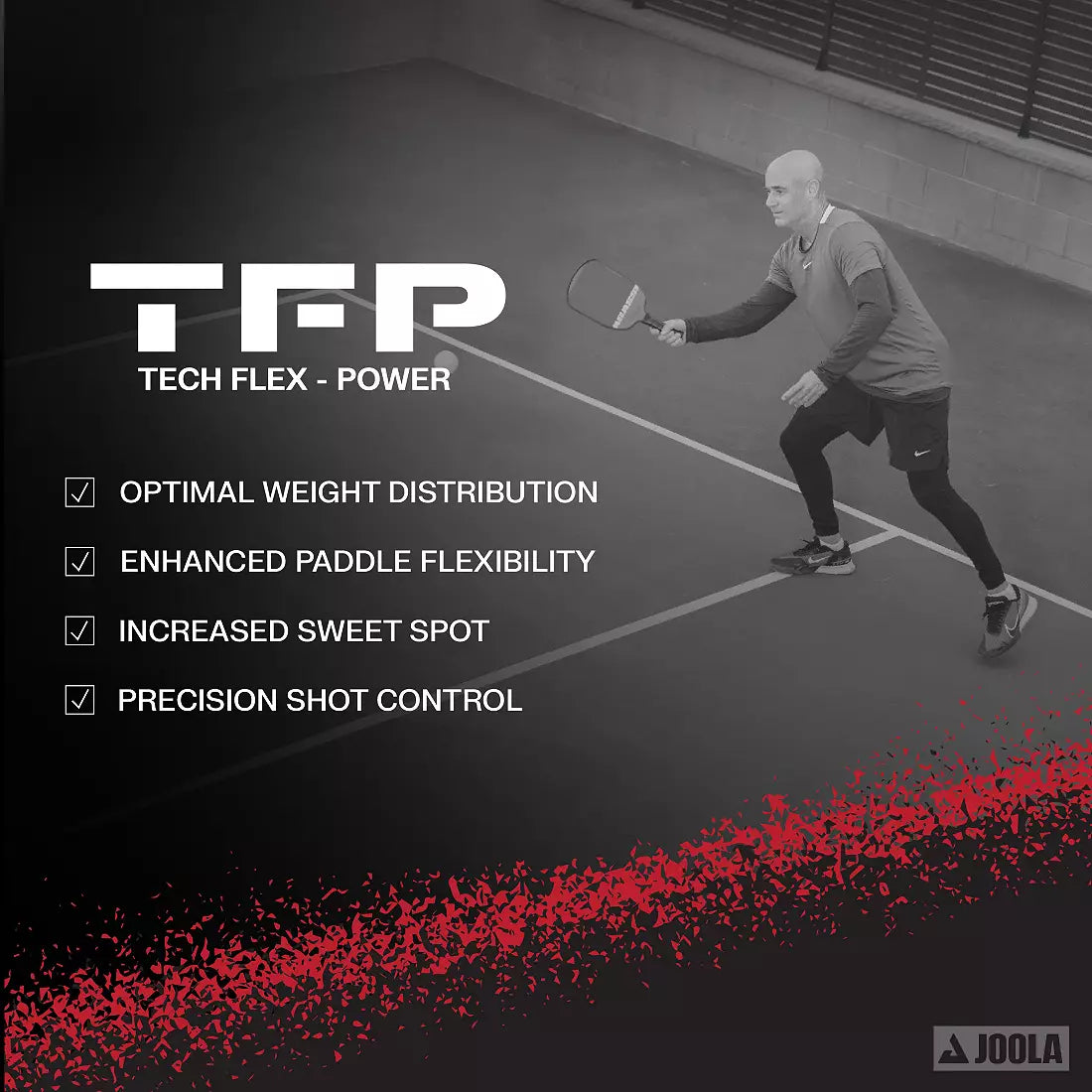 JOOLA Andre Agassi Pro 16mm Pickleball Paddle