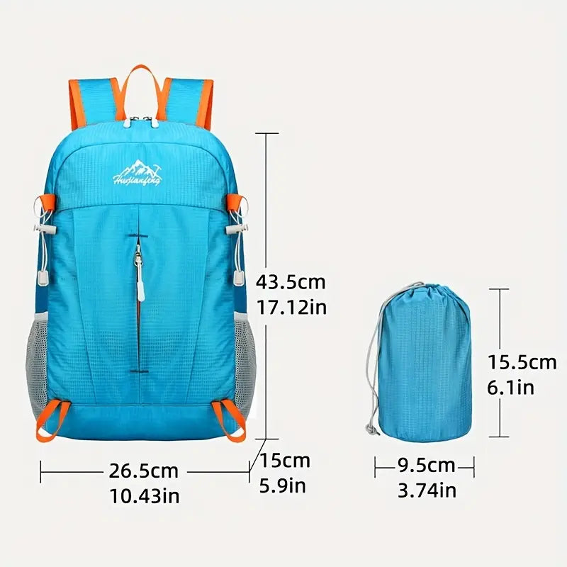 Lightweight Foldable 38L Outdoor Backpack – Compact Travel, Hiking & Sports Bag