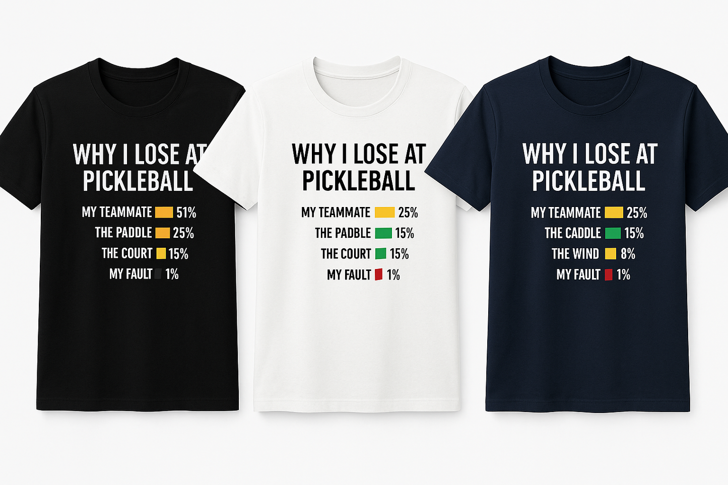 Apparel-Tshirt Why I Lose at Pickleball