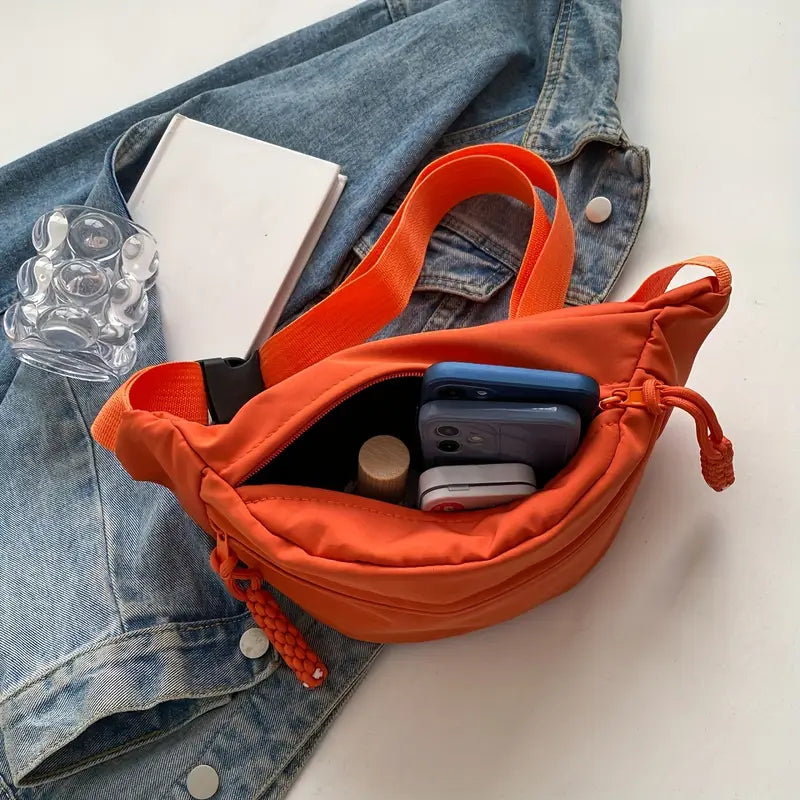 Multifunctional Solid Color Waist Bag