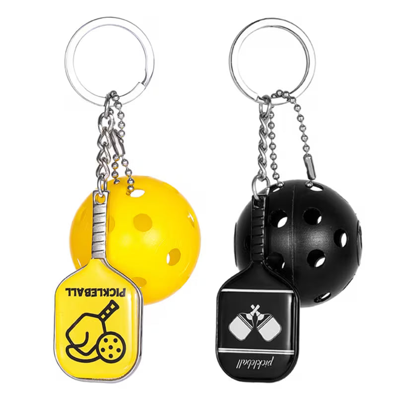 Swag - Keychain, Mini Replica Racquet with Paddle & Line Design