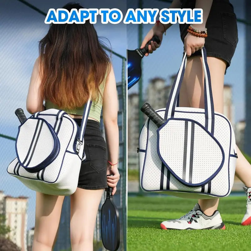 Crossbody Sling Pickleball Tote Bag – Multi-Compartment Sports Bag for Women & Men