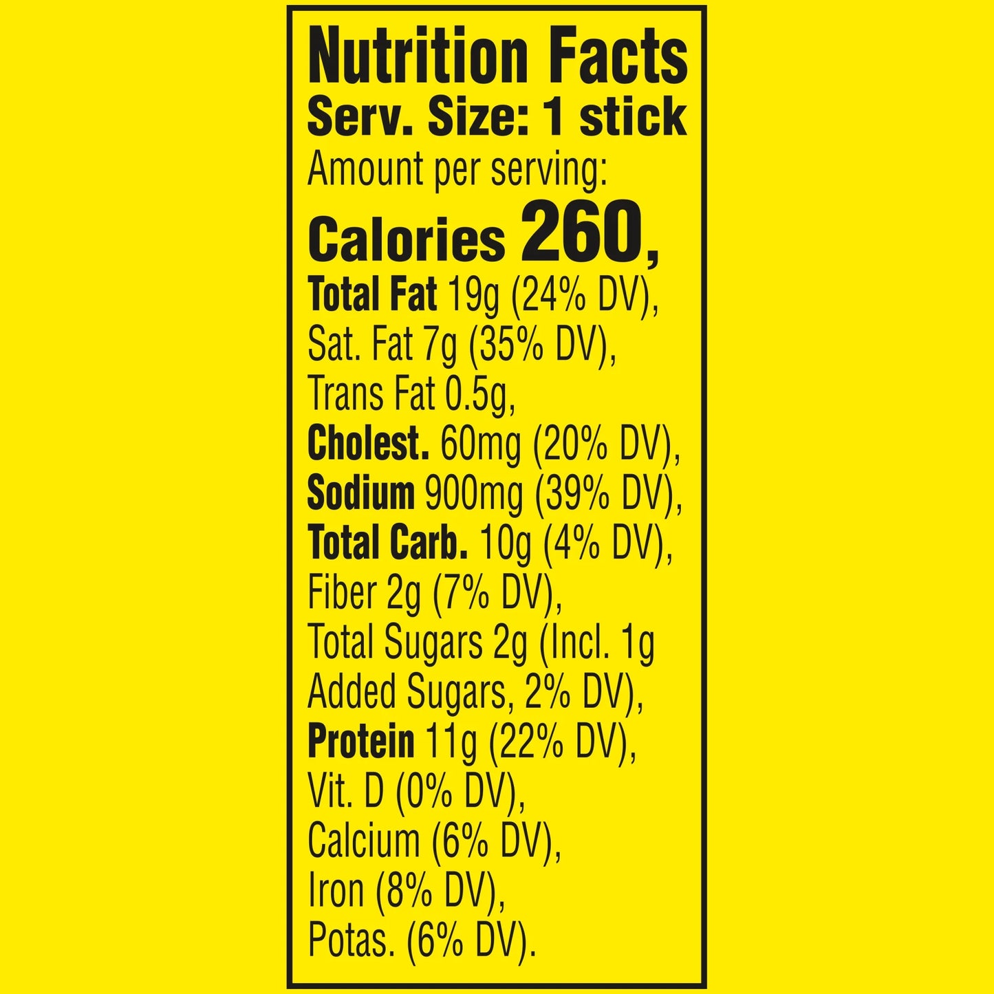 Snack-Slim Jim Monster Size Original Meat Stick, 11g Protein Per Serving, 1.94 oz.