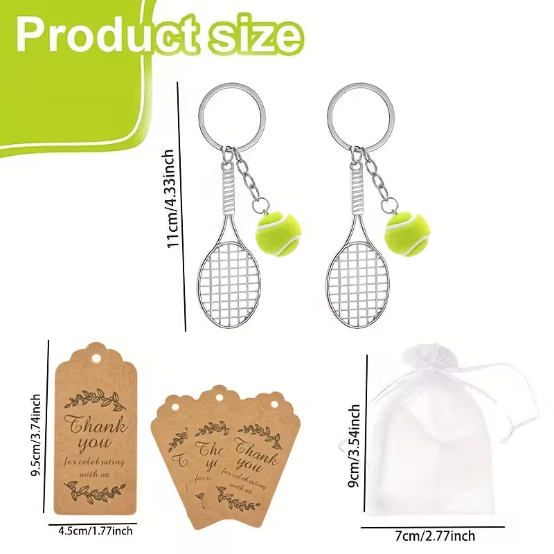 Swag - Keychain, Mini Tennis Racket Keychains