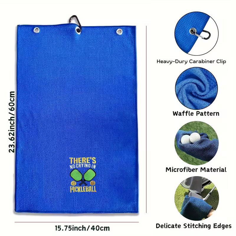 Sweat- Pickleball Embroidered Towel