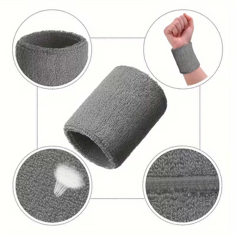 Sweat-Absorbent Polyester Wrist Braces
