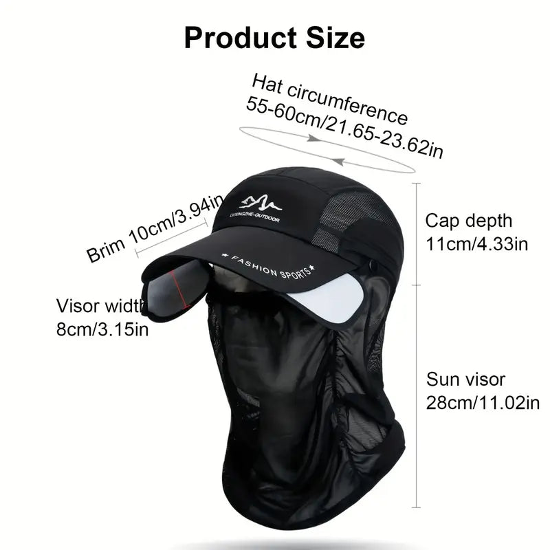 Full-Face Sun Protection Cap