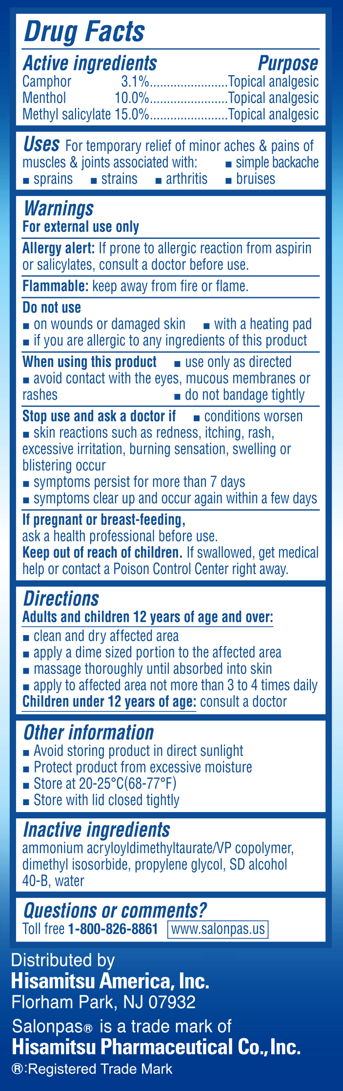 FirstAid-Salonpas® DEEP Relieving Gel Rushes 3 pain fighters deep