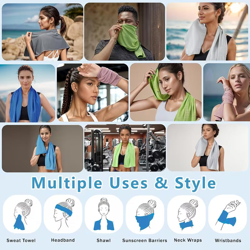 SunCare- Round Travel Sweat Cooling Towel