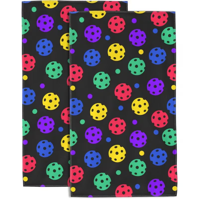 Sweat-Pickleball-Themed Hand Towels - 18"x26"