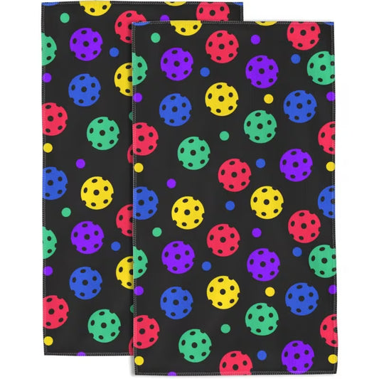 Sweat-Pickleball-Themed Hand Towels - 18"x26"