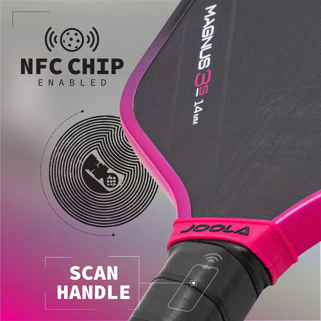 JOOLA Tyson Magnus 3S 14mm Pickleball Paddle