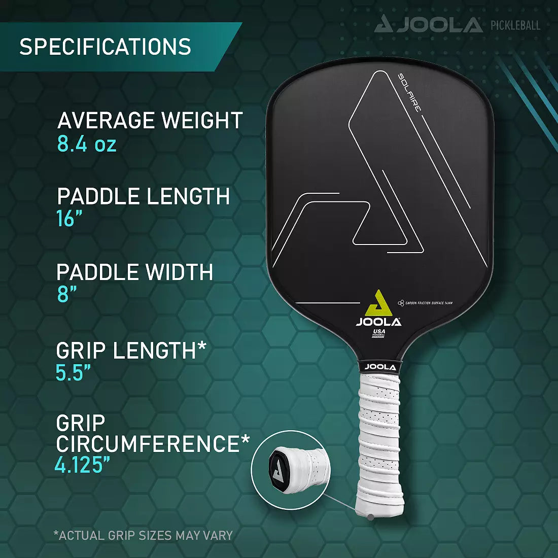 JOOLA Solaire 14mm Professional Pickleball Paddle
