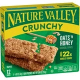 Snack-Nature Valley Crunchy Granola Bars, Oats 'n Honey