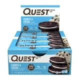 Snack-Quest Protein Bar, Cookies & Cream, 21g Protein