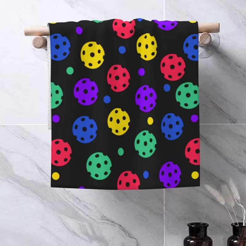 Sweat-Pickleball-Themed Hand Towels - 18"x26"