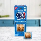 Snack-CHIPS AHOY! Fresh Stacks Chocolate Chip Cookies, Travel Snacks, 7.76 oz (4 Multi Snack Packs)