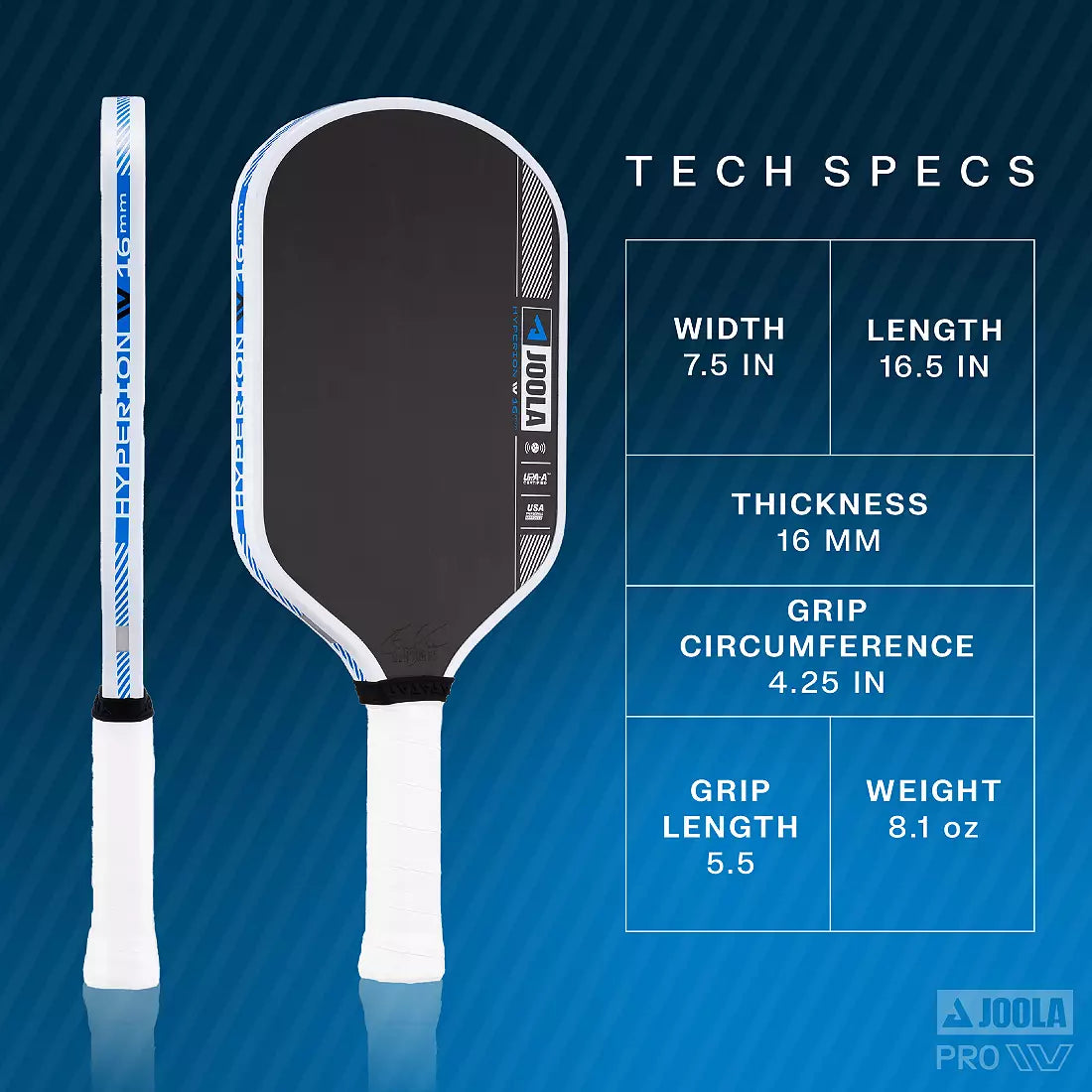 JOOLA Ben Johns Hyperion Pro IV 16mm Pickleball Paddle