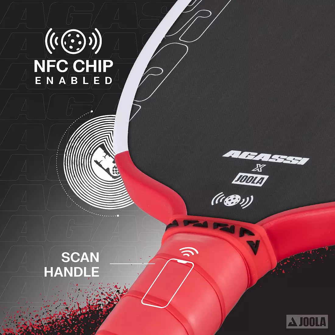 JOOLA Andre Agassi Pro 16mm Pickleball Paddle