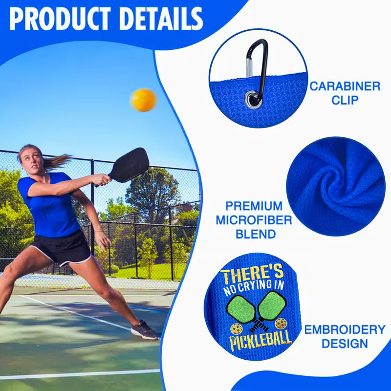 Sweat- Pickleball Embroidered Towel