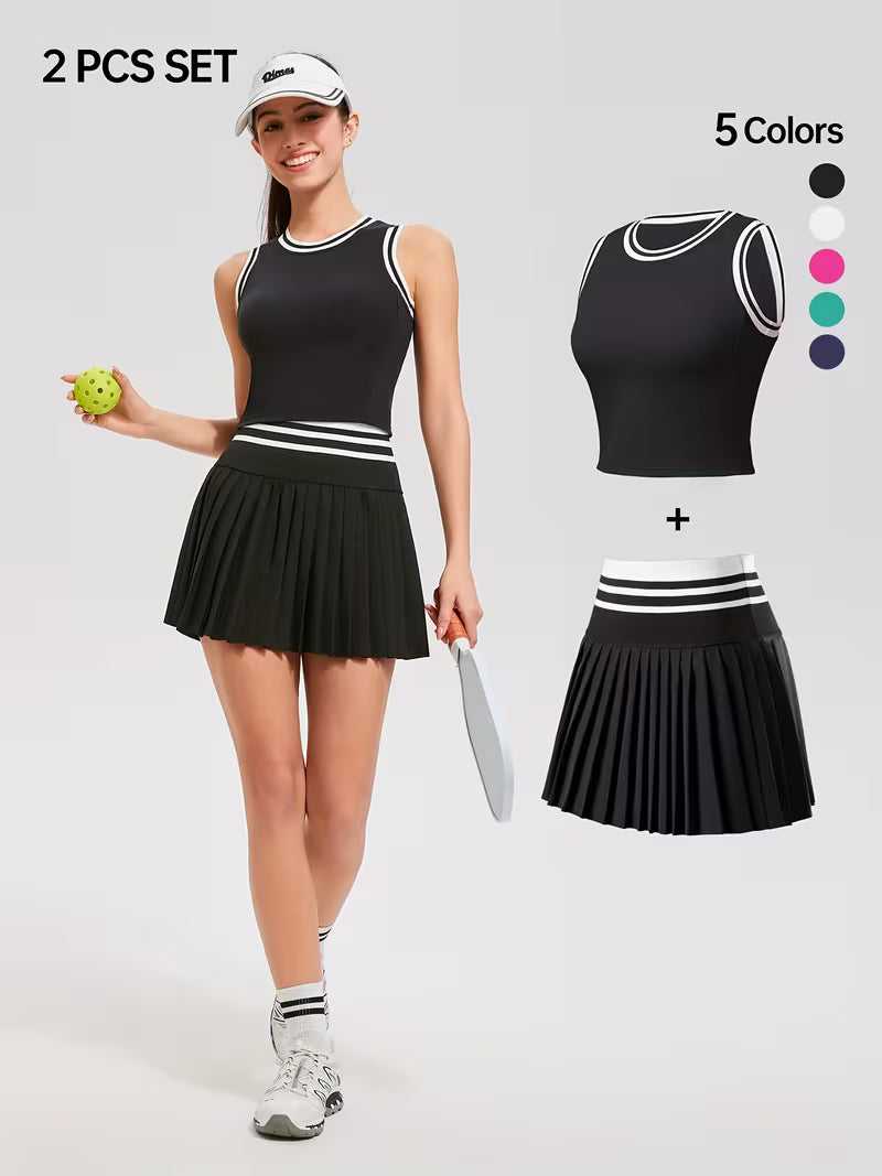 Apparel - Sets, Women's 2pcs Colorblock Sports Set