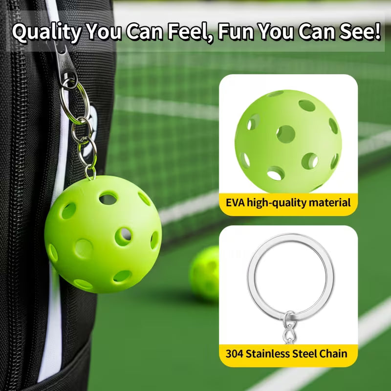 Swag - Keychain, 8-Hole Pickleball Keychain Set