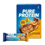 Snack-Pure Protein Bars, Chocolate Peanut Butter, 20g Protein, Gluten Free, 1.76 oz