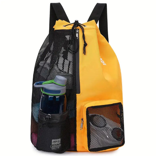 Quick-Dry Mesh Drawstring Backpack