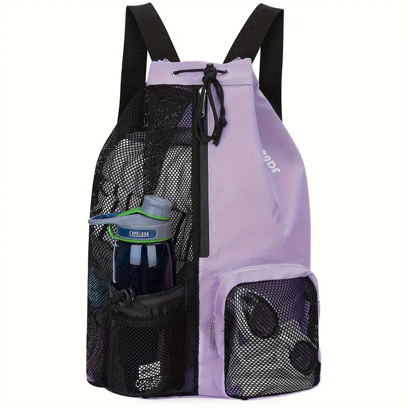 Quick-Dry Mesh Drawstring Backpack