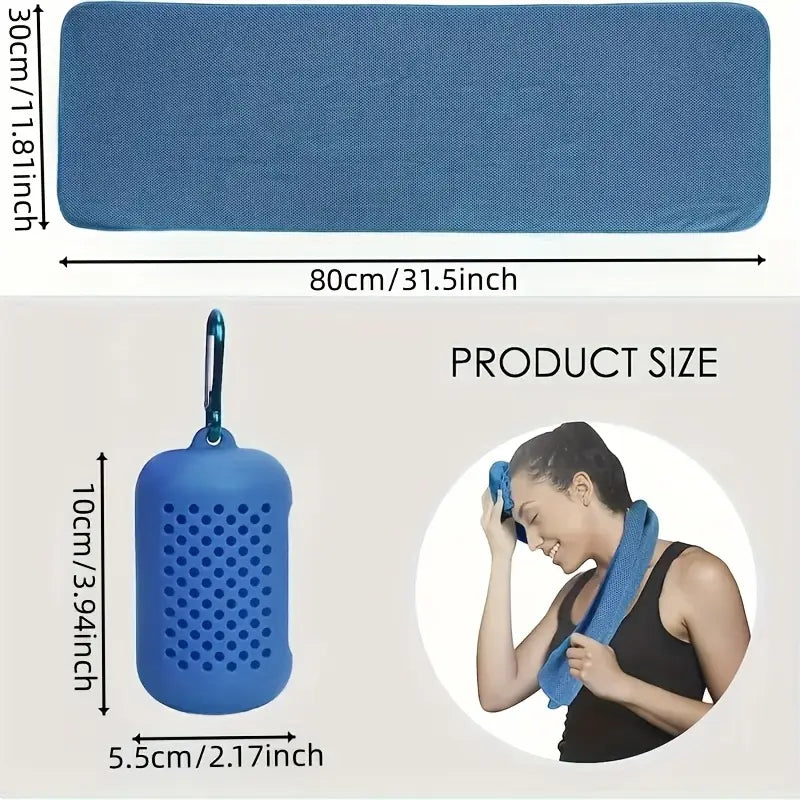 4pcs Ultra-Fine Fiber Cooling Towels