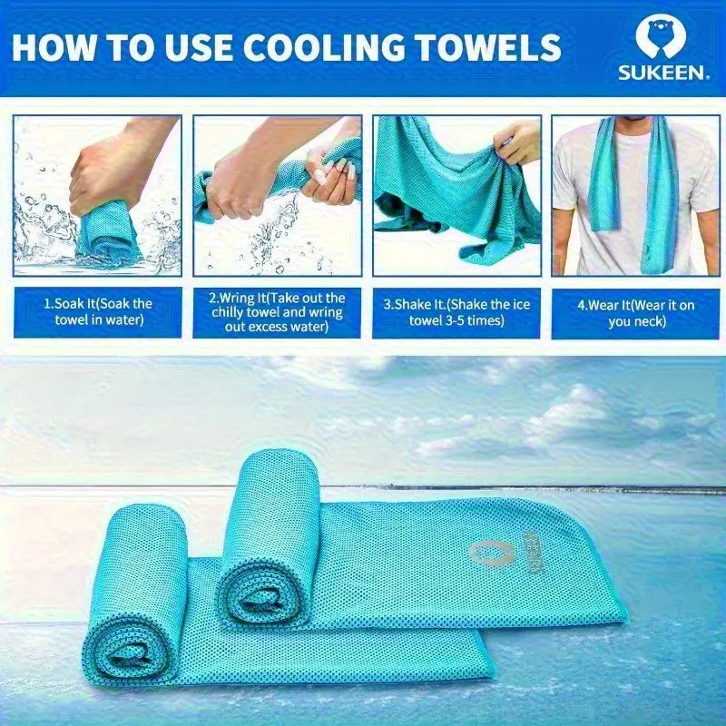6-Pack Cooling Towels, 40 Inches X 12 Inches