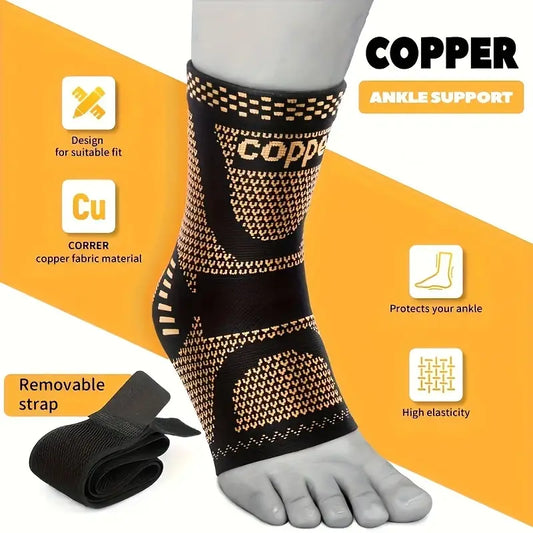 ActivEE Copper-Infused Ankle Support with Adjustable Strap – Compression & Stability