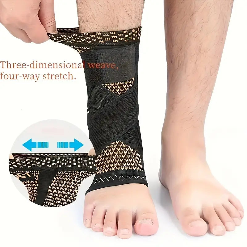 ActivEE Copper-Infused Ankle Support with Adjustable Strap – Compression & Stability