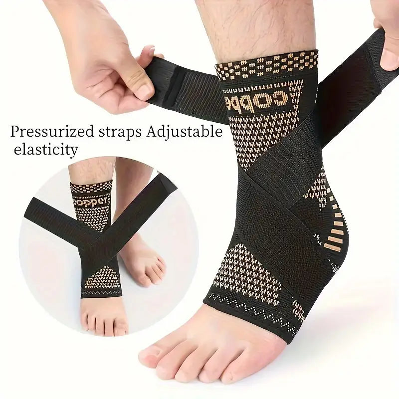 ActivEE Copper-Infused Ankle Support with Adjustable Strap – Compression & Stability