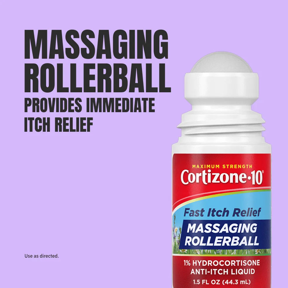 FirstAid-Cortizone-10® Maximum Strength 1% Hydrocortisone  ITCH RELIEF MASSAGING ROLLERBALL