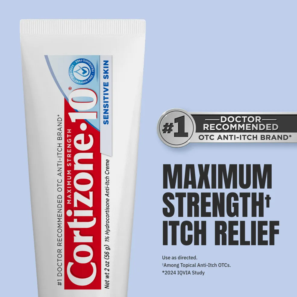 FirstAid-Cortizone-10® Maximum Strength 1% Hydrocortisone Itch Relief Sensitive Skin Cream
