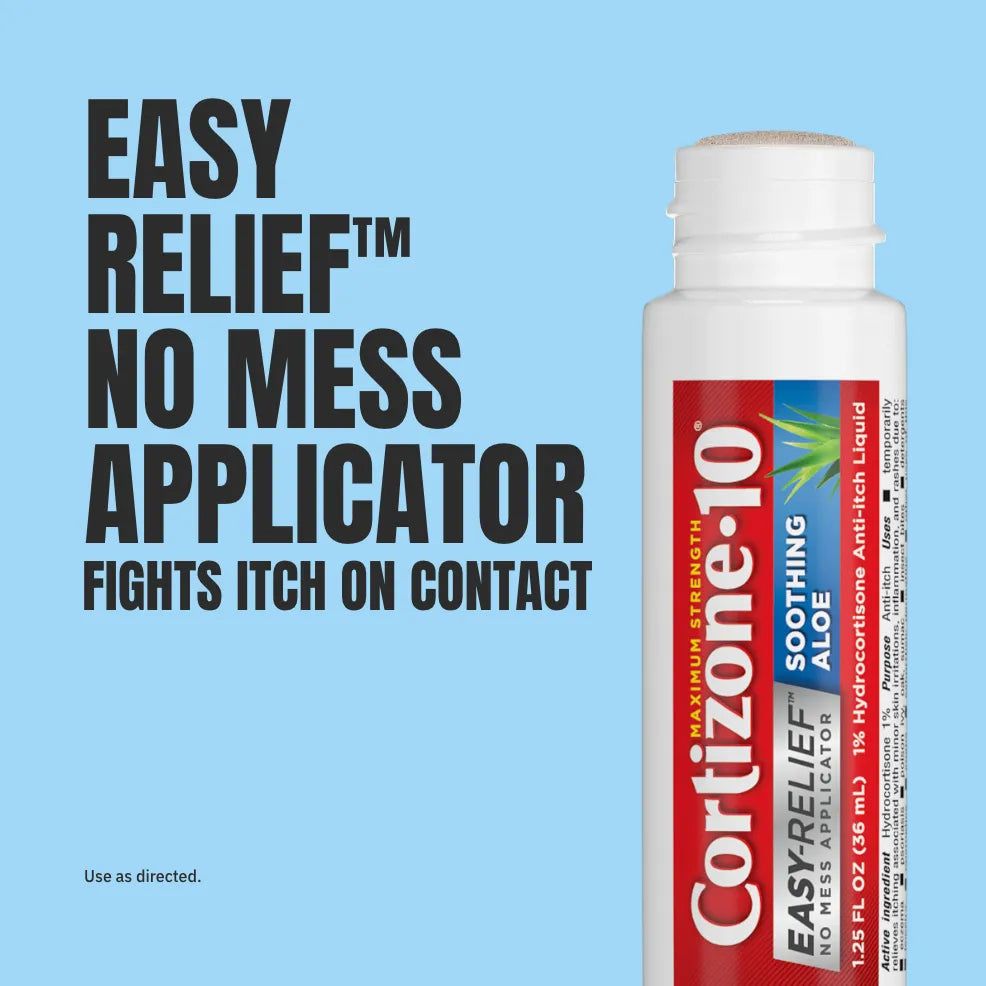 FirstAid-Cortizone-10® Maximum Strength 1% Hydrocortisone  EASY-RELIEF™ NO MESS APPLICATOR