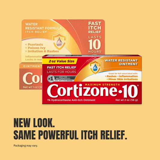 FirstAid-Cortizone-10® Maximum Strength 1% Hydrocortisone Itch Relief Water Resistant Ointment