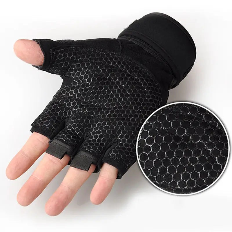 Breathable Half-Finger Fitness Gloves for Men & Women