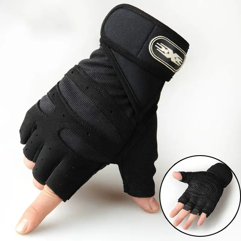 Breathable Half-Finger Fitness Gloves for Men & Women