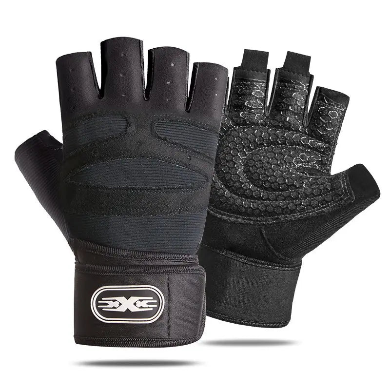 Breathable Half-Finger Fitness Gloves for Men & Women