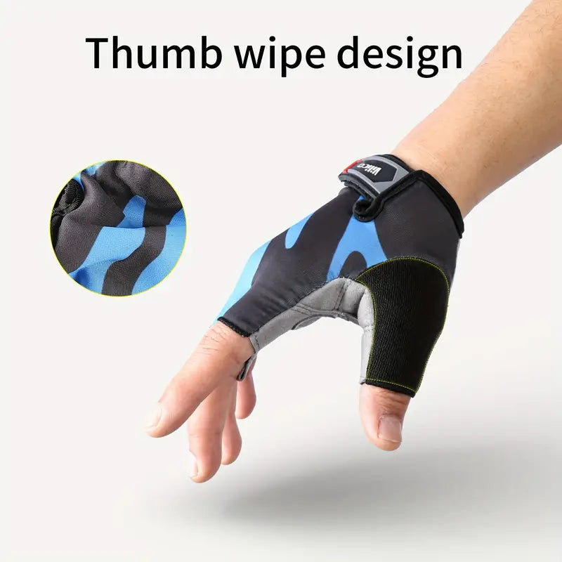 Vilico 1 Pair Half-Finger Cycling Gloves