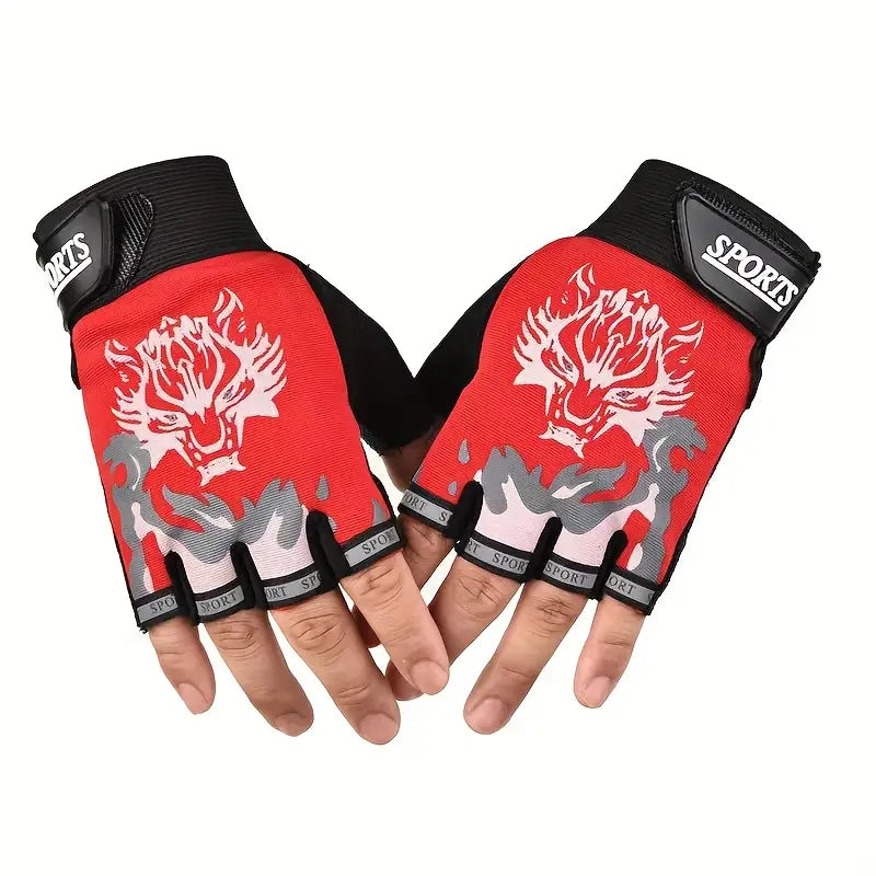 Mesh Half-Finger Gloves