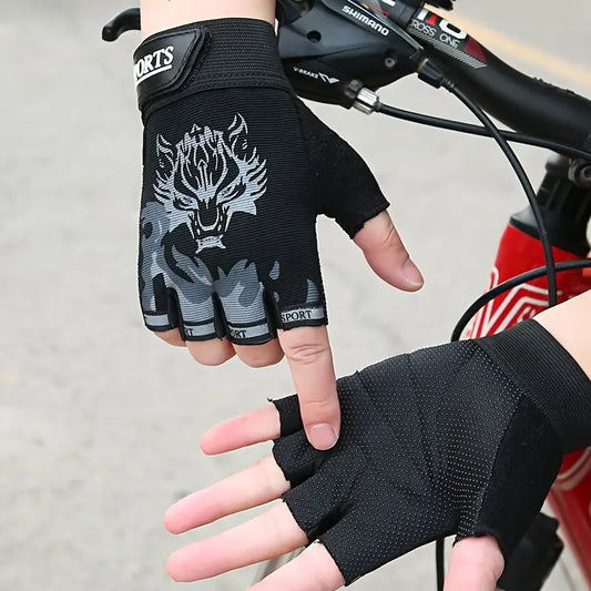 Mesh Half-Finger Gloves