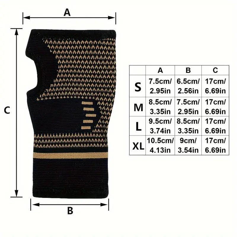ActivEE Copper-Infused Wrist Support Sleeve – Compression for Pain Relief & Stability