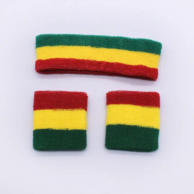 3pcs Patriotic Sports Headband & Wristband Set