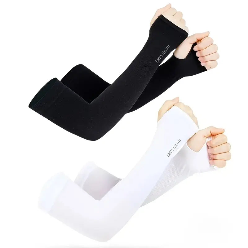 2/3 Pairs of Sun Protection Ice Sleeves Breathable Sweat-Absorbent Sleeves