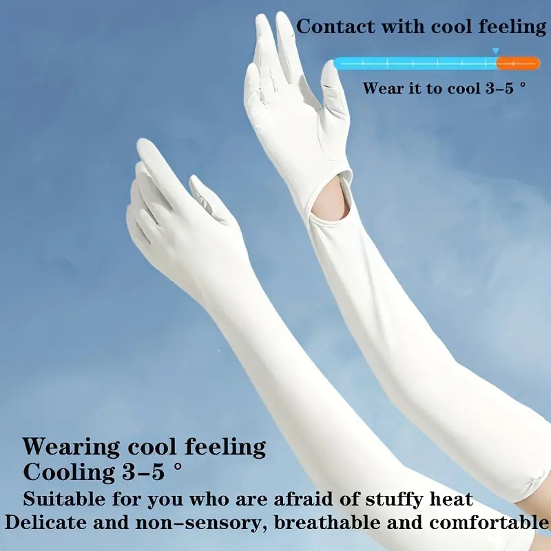 1Pair New Cooling Arm Sleeves Gloves for Women & Men