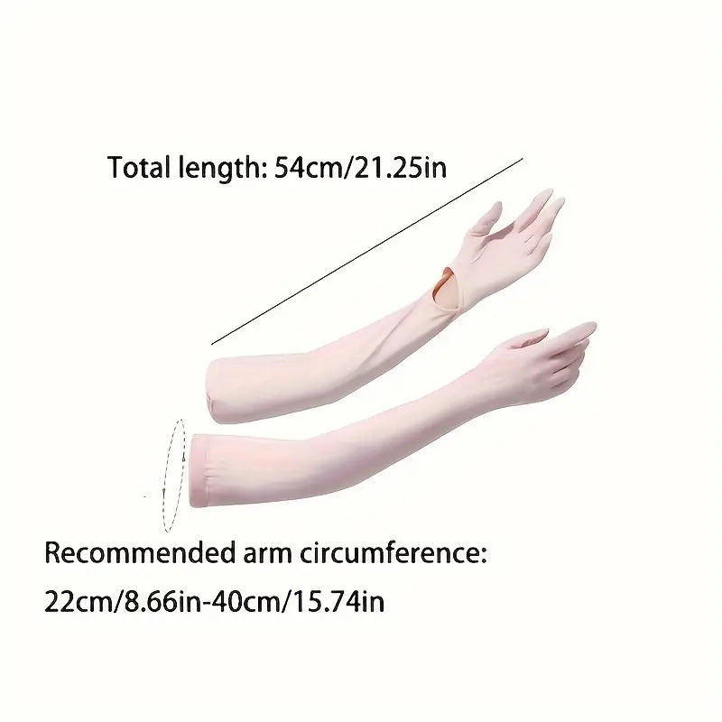 1Pair New Cooling Arm Sleeves Gloves for Women & Men